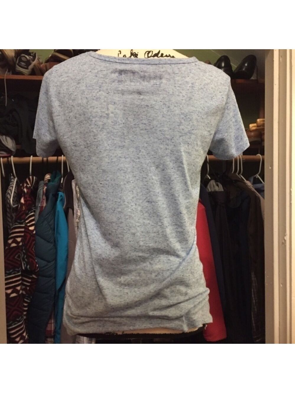 Marvel Captain America Blue Graphic Burnout Tee - Picture 6 of 7